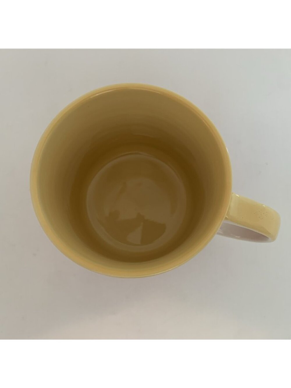 Anthropologie Lottie Monogram Y Mug 16 oz Orange Red Initial Coffee Cup - Picture 7 of 9